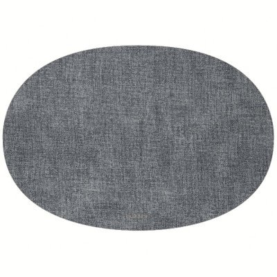 Салфетка подстановочная овальная двухсторонняя fabric, синяя (71912)