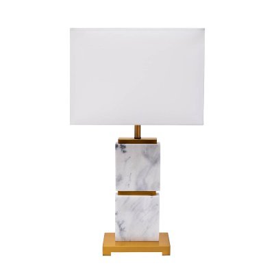 Лампа настольная h69см плафон прямоугольный 38*20см кремовый (TT-00009496)