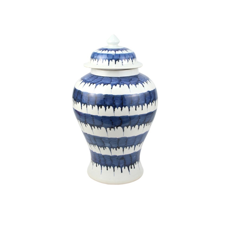 Фото Ваза RZMV19, фарфор, blue/white, ROOMERS FURNITURE - интернет-магазин МегаТерем в Москве
