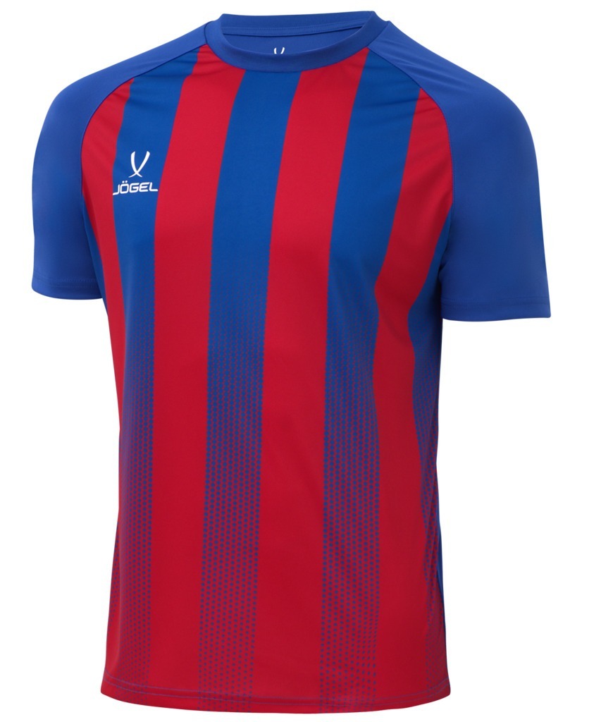 Фото Футболка игровая JOGEL CAMP Striped Jersey, красный/синий, детский (1745264) - интернет-магазин МегаТерем в Москве