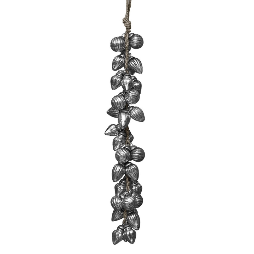 Фото Елочная игрушка NR-AM-47, стекло, Antique silver, ROOMERS FURNITURE - интернет-магазин МегаТерем в Москве