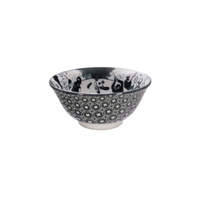 Чаша 16855, 15 см, фарфор, black/white, TOKYO DESIGN