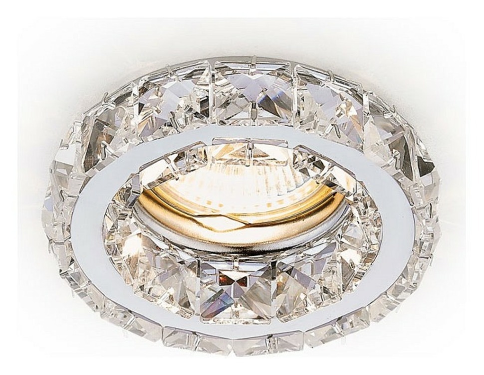 Фото Встраиваемый светильник Ambrella Light Crystal K112 K112 CL/CH AMBR_K112_CL_CH - интернет-магазин МегаТерем в Москве