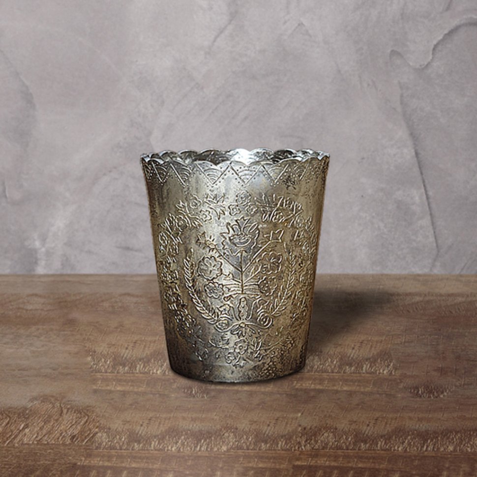 Фото Подсвечник Ksa/5463, 13, стекло, silver burn, ROOMERS FURNITURE - интернет-магазин МегаТерем в Москве