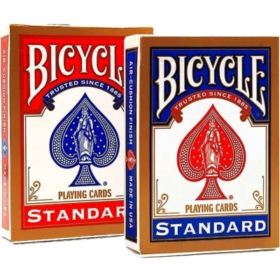 Карты игральные Bicycle Standard комплект из двух колод, красные и синие (64826)