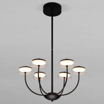 Люстра на штанге Eurosvet Fungo 50388 LED черный EV_a068861