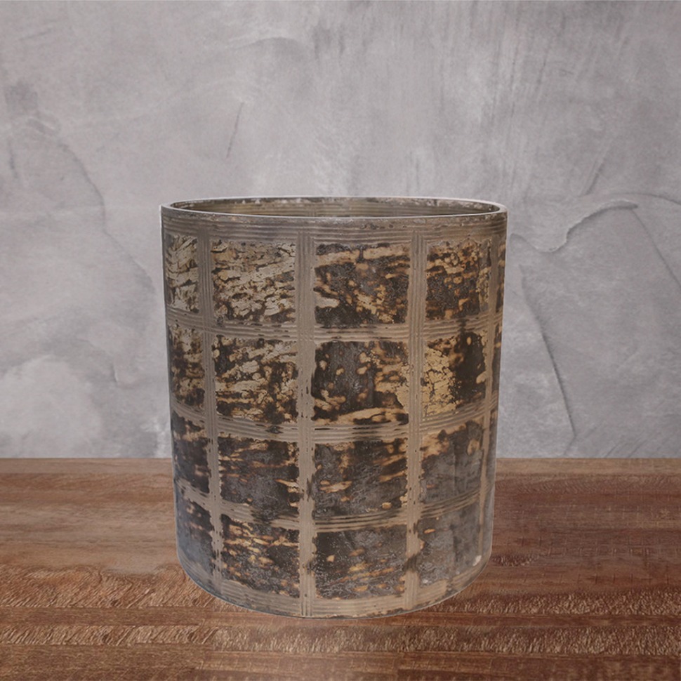 Фото Подсвечник G1945, 25, glass, black gold, ROOMERS FURNITURE - интернет-магазин МегаТерем в Москве