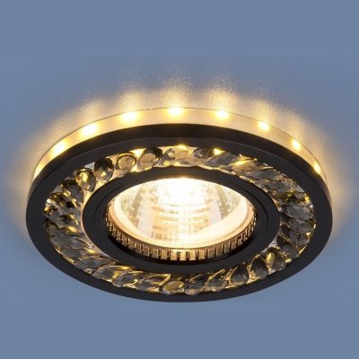 Встраиваемый светильник Elektrostandard  8355 MR16 GC/BK тонированный/черный