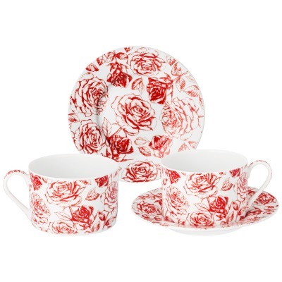 Чайный набор lefard roses н...