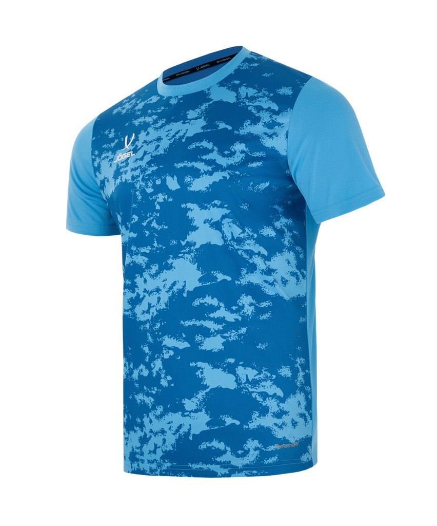 Фото Футболка вратарская JOGEL DIVISION PerFormDRY SPLASH GK Jersey, голубой (2120602) - интернет-магазин МегаТерем в Москве
