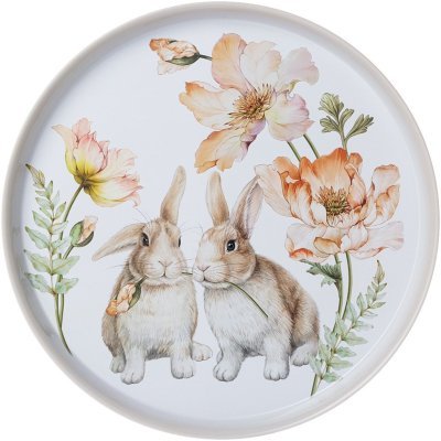 Поднос сервировочный agness "кролики" 33*2,1 см (898-061) 