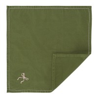 Салфетка сервировочная fancy bows оливкового цвета из коллекции essential, 45х45 см (79431)