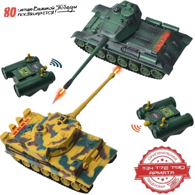 Радиоуправляемый танковый бой (ТИГР I + Т-34) (RWG99854)