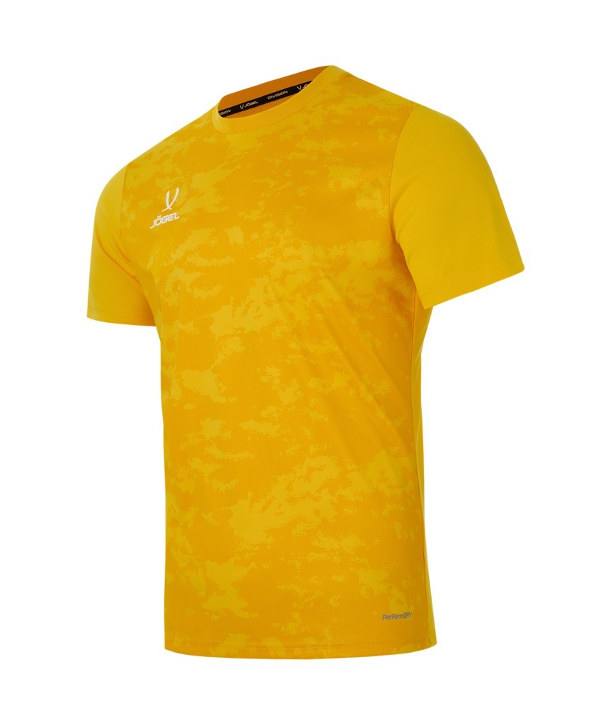 Фото Футболка вратарская JOGEL DIVISION PerFormDRY SPLASH GK Jersey, желтый, детский (2120955) - интернет-магазин МегаТерем в Москве