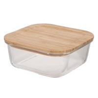 Контейнер для запекания и хранения eco store с крышкой из бамбука, 520 мл (73379)