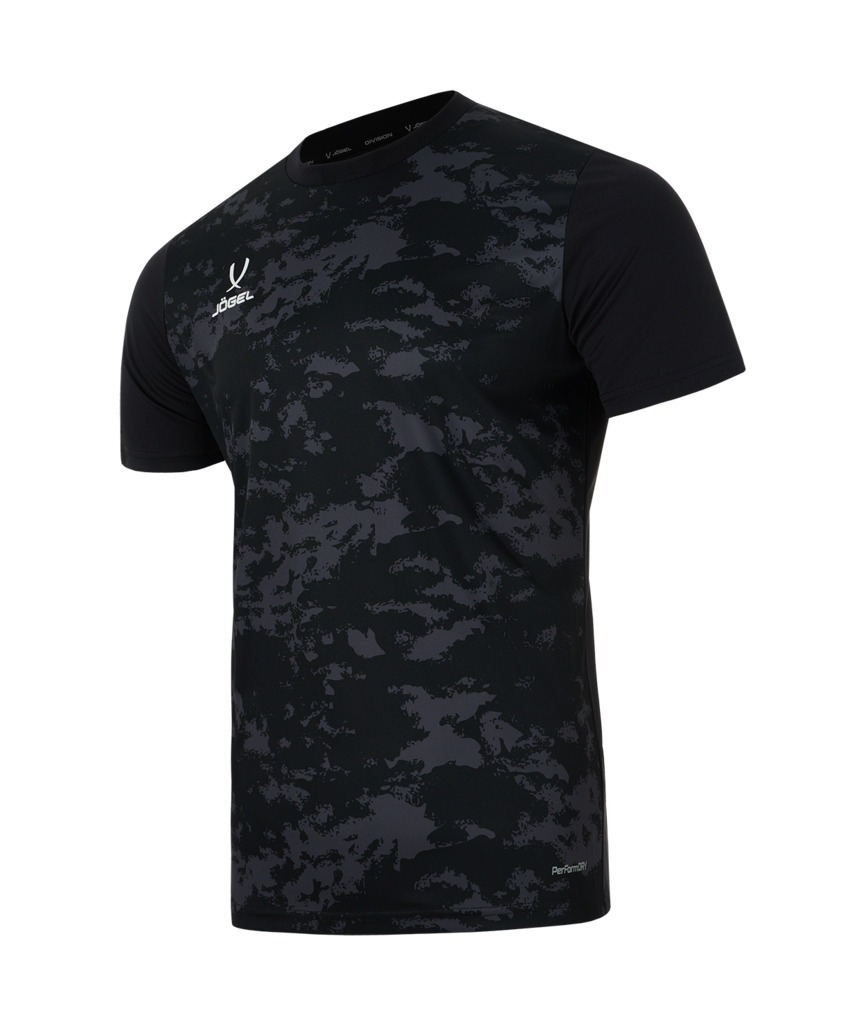 Фото Футболка вратарская JOGEL DIVISION PerFormDRY SPLASH GK Jersey, черный, детский (2120963) - интернет-магазин МегаТерем в Москве