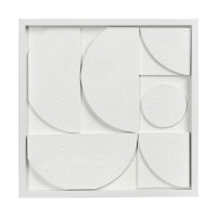 Панно декоративное с эффектом 3d Минимализм, с белой рамой, 40х40 см (77478)