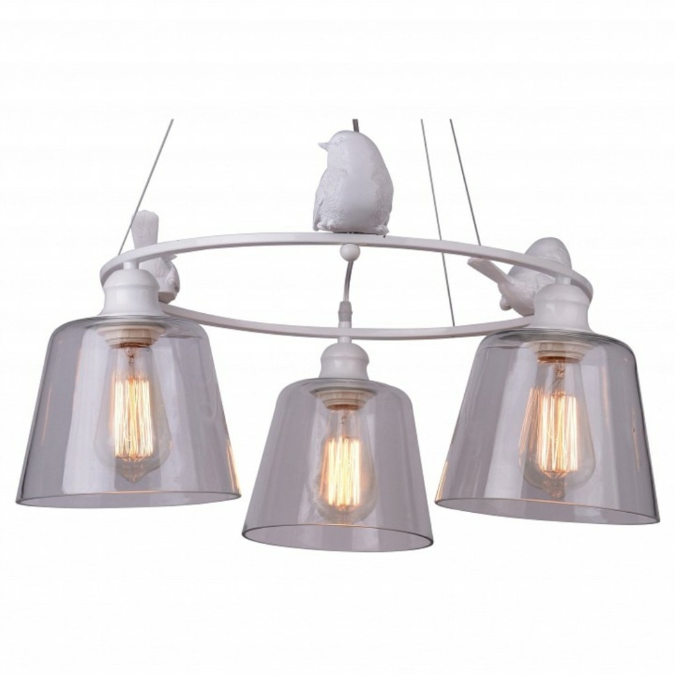 Фото Подвесная люстра Arte Lamp Passero A4289LM-3WH AR_A4289LM-3WH - интернет-магазин МегаТерем в Москве
