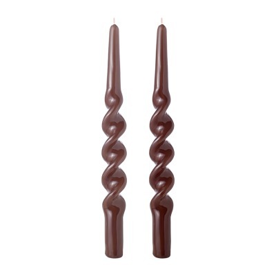 Набор из двух свечей коричн...