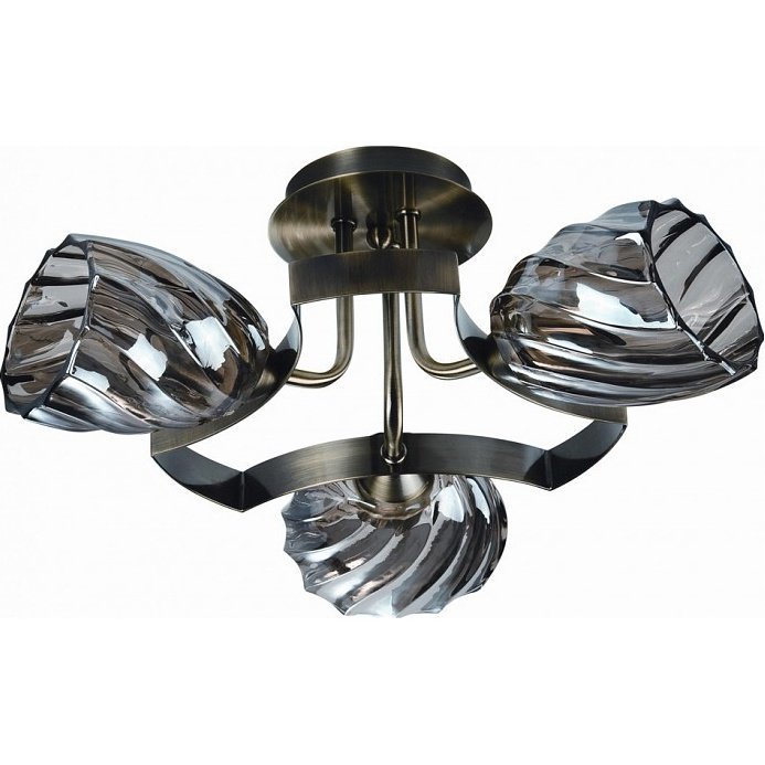 Фото Потолочная люстра IDLamp 601 601/3PF-MOONOldbronze - интернет-магазин МегаТерем в Москве