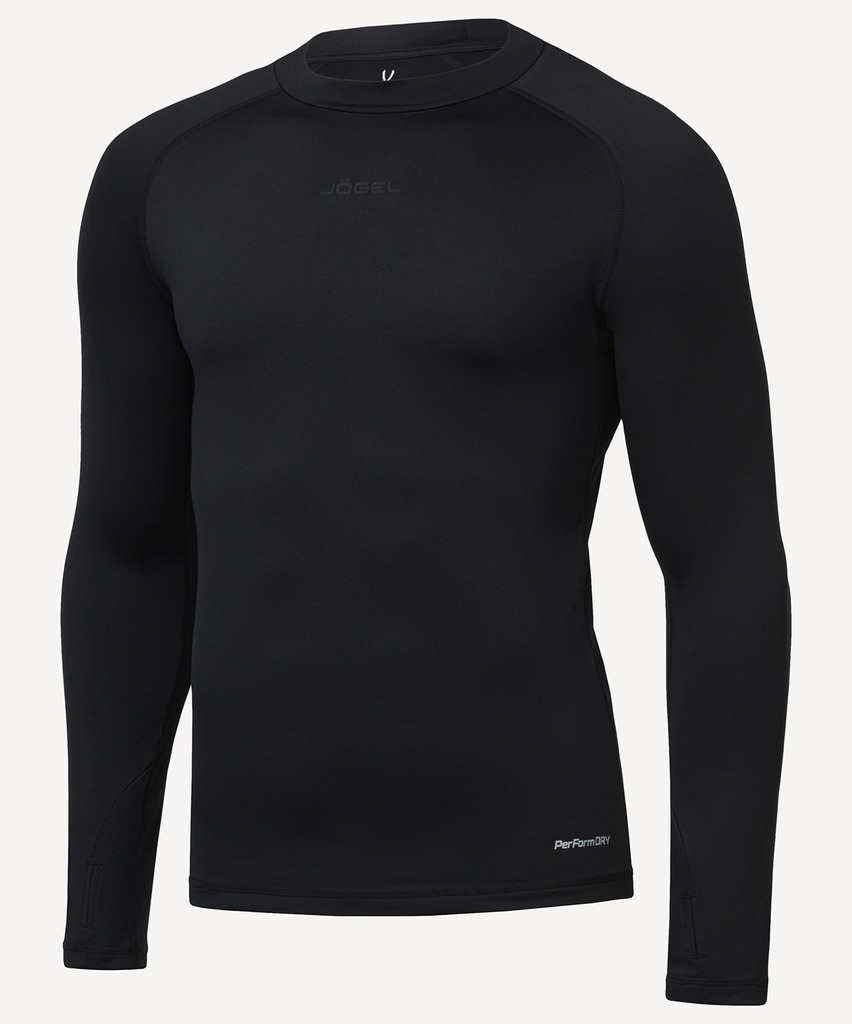 Фото Джемпер компрессионный утепленный JOGEL CAMP PerFormDRY Baselayer Top Warm, черный (2118469) - интернет-магазин МегаТерем в Москве