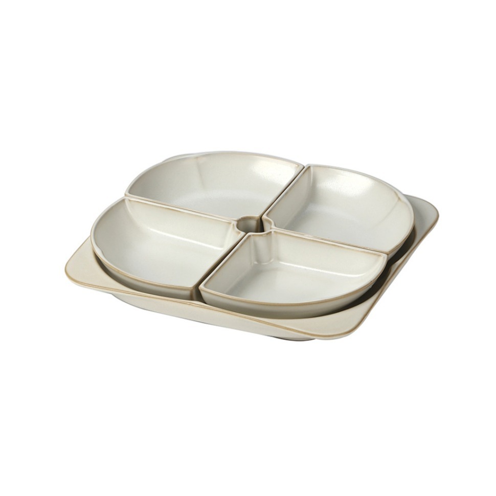 Фото Набор L9755-SET5, каменная керамика, Cream, ROOMERS TABLEWARE - интернет-магазин МегаТерем в Москве
