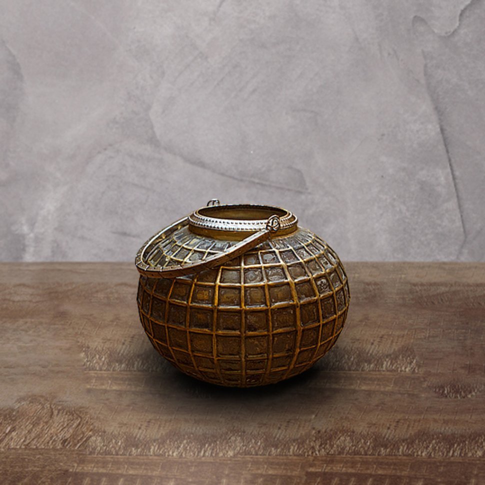 Фото Подсвечник Ksa/5480, 20, стекло, металл, gray black gold, ROOMERS FURNITURE - интернет-магазин МегаТерем в Москве