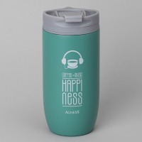 Термокружка agness "happiness" 450мл, колба нерж.сталь 18/10 (709-113) 