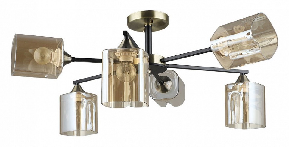 Фото Люстра на штанге Arte Lamp Merci A4185PL-6BK AR_A4185PL-6BK - интернет-магазин МегаТерем в Москве
