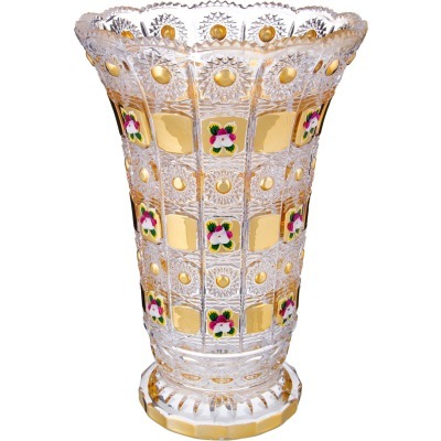 Ваза "lefard gold glass" диаметр=17 см. высота=25 см. (195-125) 