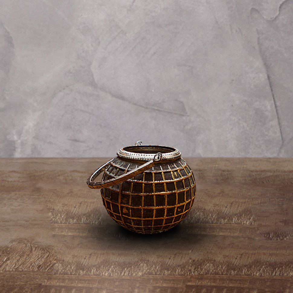 Фото Подсвечник Ksa/5481, 16, стекло, металл, gray black gold, ROOMERS FURNITURE - интернет-магазин МегаТерем в Москве