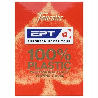 Карты для покера "Fournier EPT red" 100% пластик, Испания (64749)