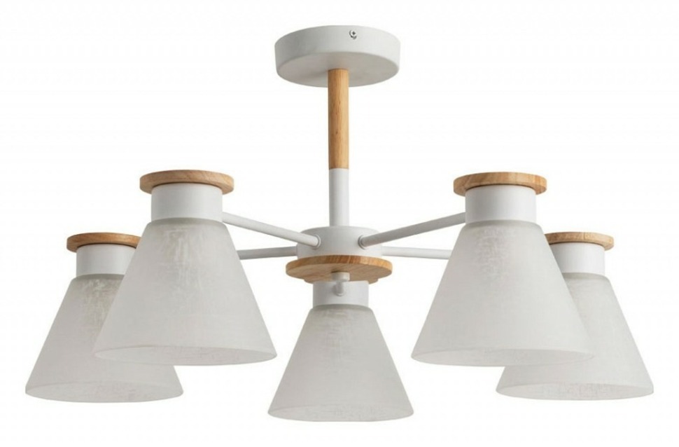 Фото Люстра на штанге Arte Lamp Tyler A1031PL-5WH AR_A1031PL-5WH - интернет-магазин МегаТерем в Москве