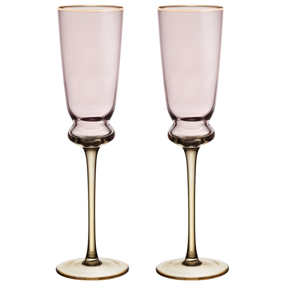 Фото Набор бокалов для шампанского twist &amp; shine pink, 2 шт/210 мл Lefard (687-001) - интернет-магазин МегаТерем в Москве