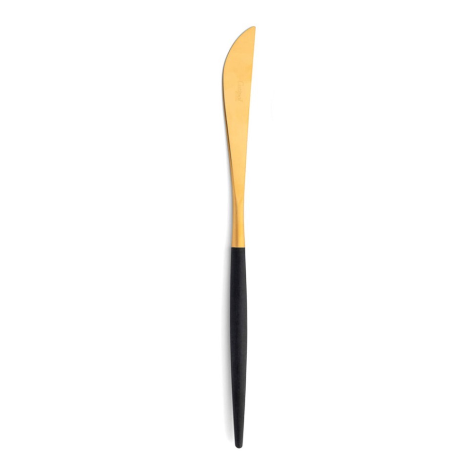 Фото Нож столовый GO.03GB, нержавеющая сталь 18/10, matte gold/black, CUTIPOL - интернет-магазин МегаТерем в Москве