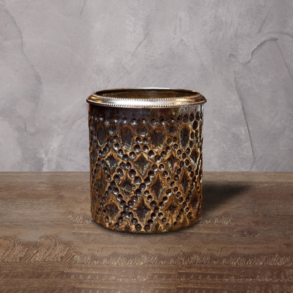 Фото Подсвечник Ksa/5482, 17, стекло, металл, black gold, ROOMERS FURNITURE - интернет-магазин МегаТерем в Москве