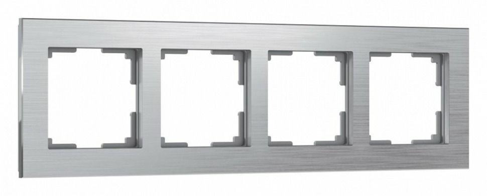 Фото Рамка на 4 поста Werkel Aluminium (алюминий) W0041706 WRK_a050953 - интернет-магазин МегаТерем в Москве