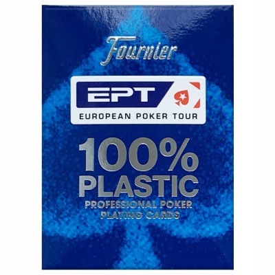 Карты для покера "Fournier EPT blue" 100% пластик, Испания (64750)