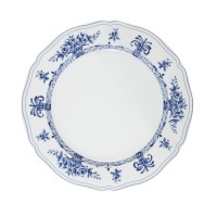 Тарелка LNAN032BL003265, 26,5 см, фарфор, white, blue, LE COQ