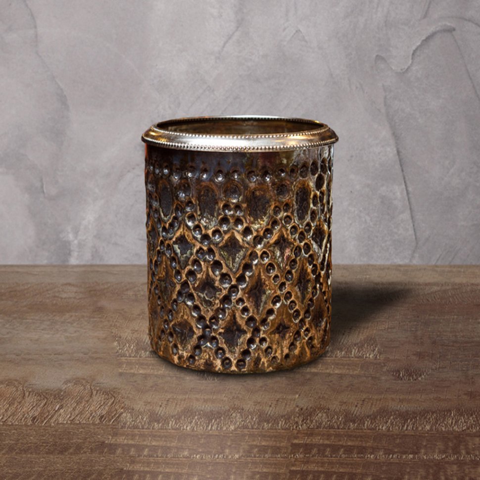 Фото Подсвечник Ksa/5483, 17, стекло, металл, black gold, ROOMERS FURNITURE - интернет-магазин МегаТерем в Москве