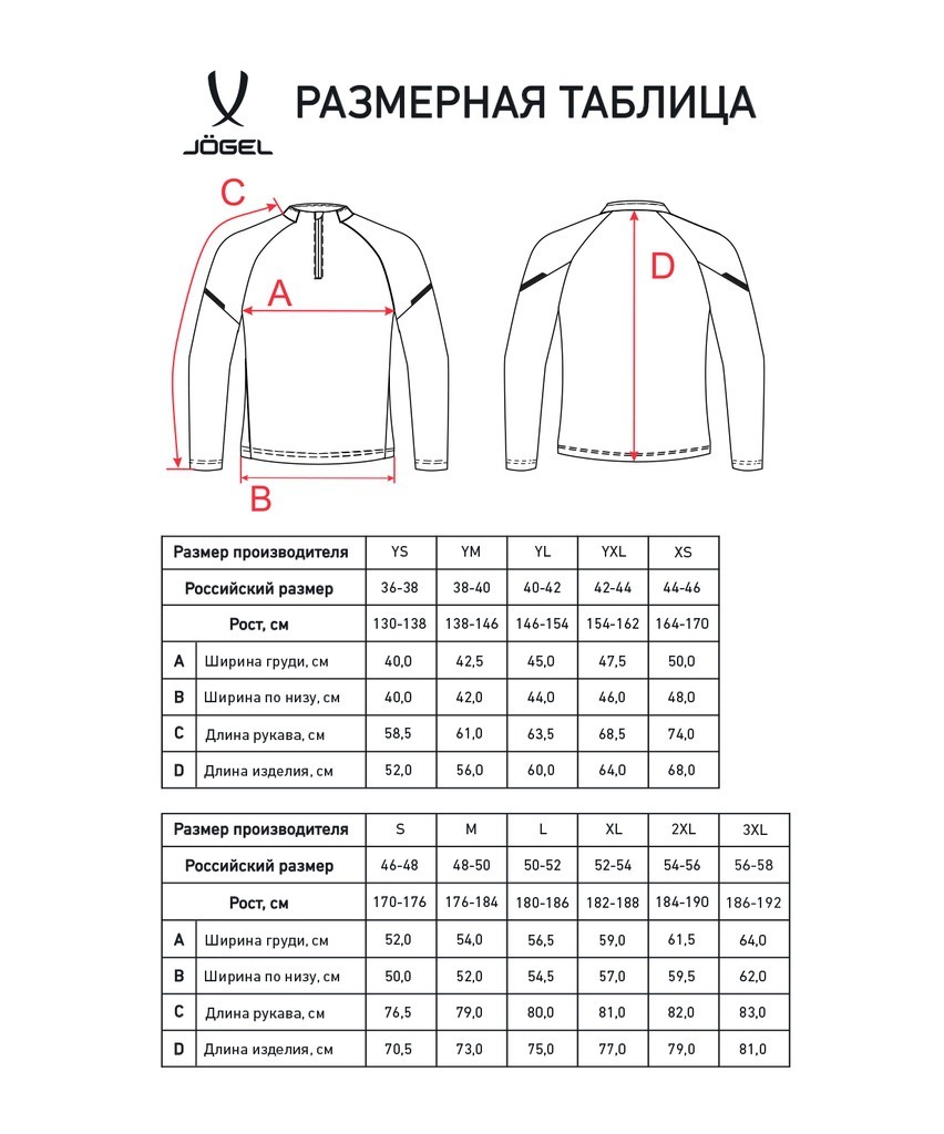 Фото Джемпер тренировочный JOGEL CAMP 2 Training Top, черный (2112352) - интернет-магазин МегаТерем в Москве