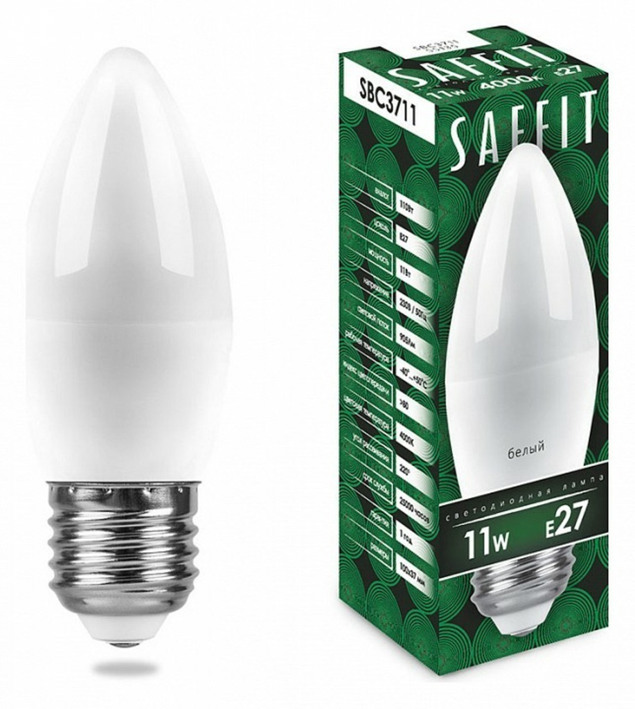 Фото Лампа светодиодная Feron Saffit SBC3711 E27 11Вт 4000K 55135 FE_55135 - интернет-магазин МегаТерем в Москве