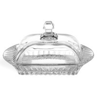 Масленка "muza crystal" 17,5*10,5 см. высота=9 см Lefard (195-234)