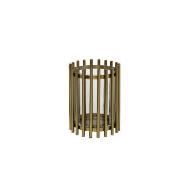 Подсвечник металлический цвет золото d16*22см (TT-00008592)