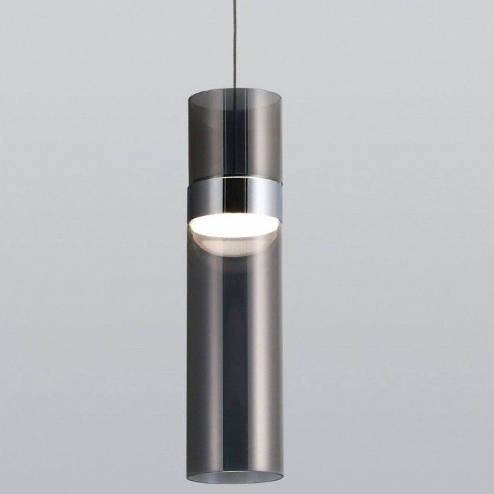 Фото Подвесной светильник Eurosvet Lumen 50244/1 LED хром/дымчатый EV_a061289 - интернет-магазин МегаТерем в Москве