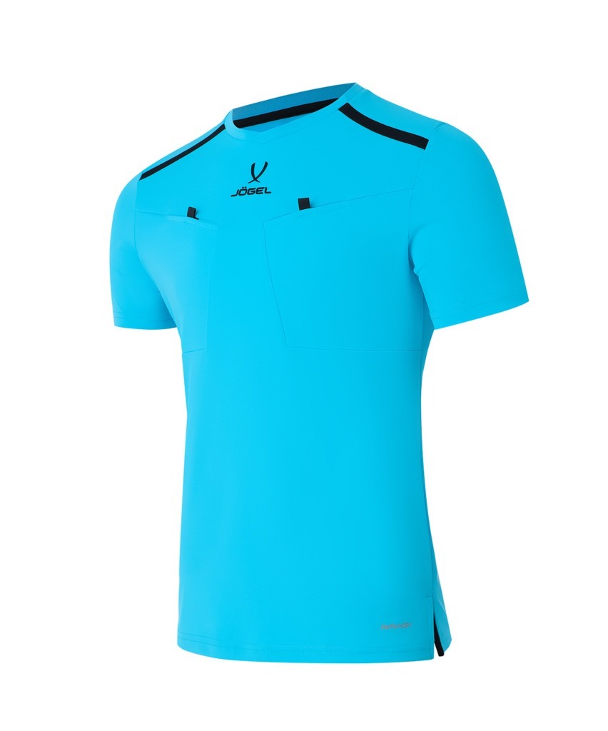 Фото Футболка судейская JOGEL DIVISION PerFormDRY Referee Tee, голубой (2123279) - интернет-магазин МегаТерем в Москве