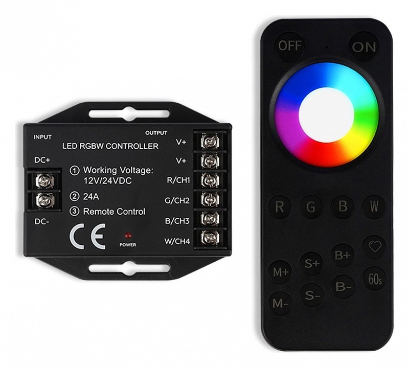 Фото Контроллер-регулятор цвета RGBW с пультом ДУ Ambrella Light ILLUMINATION GS11461 AMBR_GS11461 - интернет-магазин МегаТерем в Москве