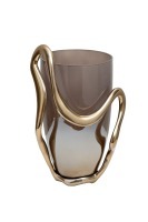 Ваза декор.стеклянная "Поток (Flow)" 18*17,5*31см (TT-00011242)