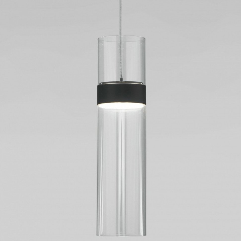 Фото Подвесной светильник Eurosvet Lumen 50244/1 LED черный/прозрачный EV_a061288 - интернет-магазин МегаТерем в Москве