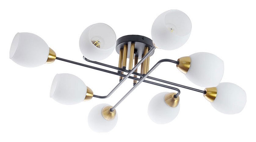 Фото Потолочная люстра Arte Lamp Andrea A8141PL-8BK AR_A8141PL-8BK - интернет-магазин МегаТерем в Москве